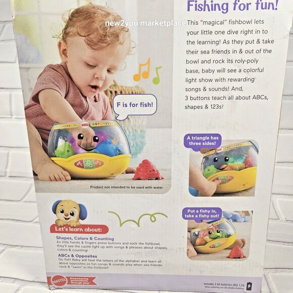 Fisher-Price Laugh & Learn Magical Lights Fishbowl – Interactive Baby Toy - Picture 8 of 13
